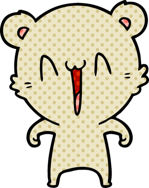 Bir insan tarafından çizilmiş bir çizgi film karakteri.