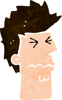 Bir insan tarafından çizilmiş bir karikatür.