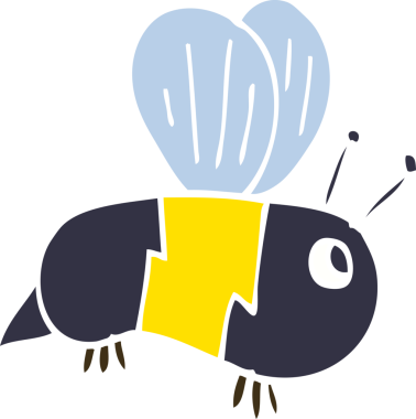 Bir insan tarafından çizilmiş karalama arısı.