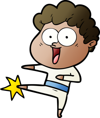 Bir insan tarafından çizilmiş mutlu bir adam.