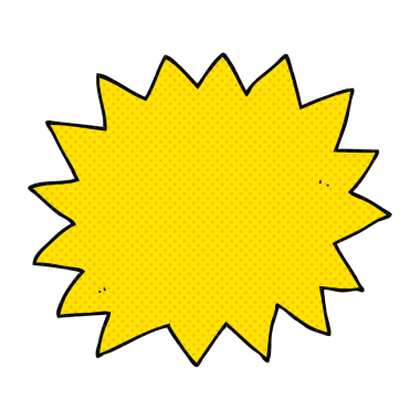 Bir insan tarafından çizilen serbest çizim çizgi film patlaması