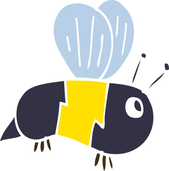 Bir insan tarafından çizilmiş karalama arısı.