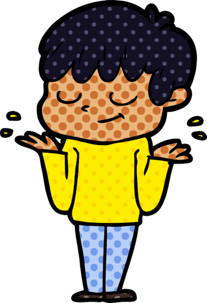 Bir insan tarafından çizilmiş mutlu çocuk çizgi filmi.