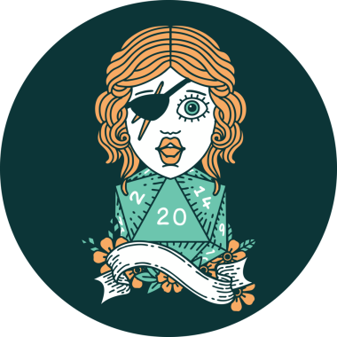 Bir insan tarafından çizilmiş 20 zarlı insan düzenbazının simgesi.