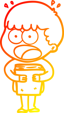 Sıcak bir çizgi film çizimi bir insan tarafından çizilmiş bir kitapla adamı şoke etti.