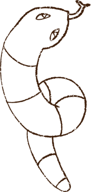 Bir insan tarafından çizilmiş Yılan Kömürü