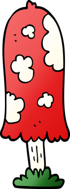 Bir insan tarafından çizilmiş karalama mantarı.