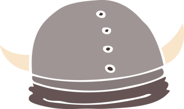 Bir insan tarafından çizilmiş karalama Viking miğferi