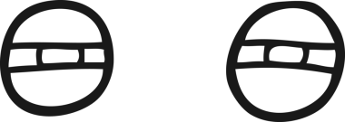 Bir insan tarafından çizilmiş siyah beyaz çizilmiş şüpheli gözler.