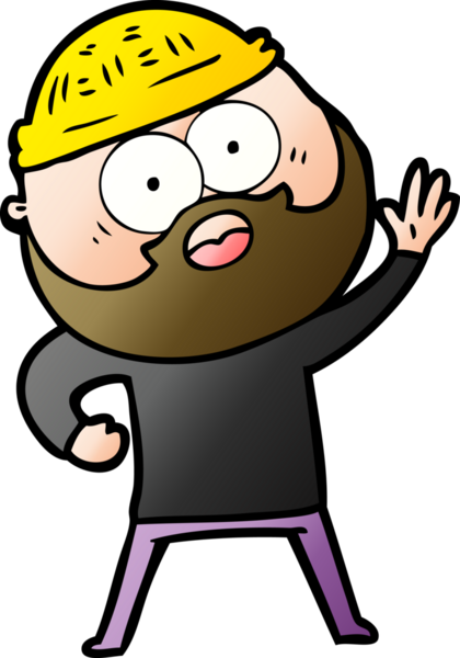 Bir insan tarafından çizilmiş sakallı bir adam.