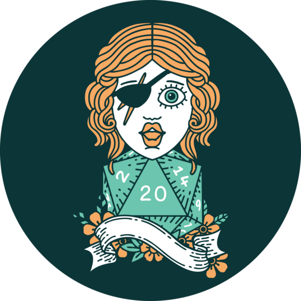 Bir insan tarafından çizilmiş 20 zarlı insan düzenbazının simgesi.