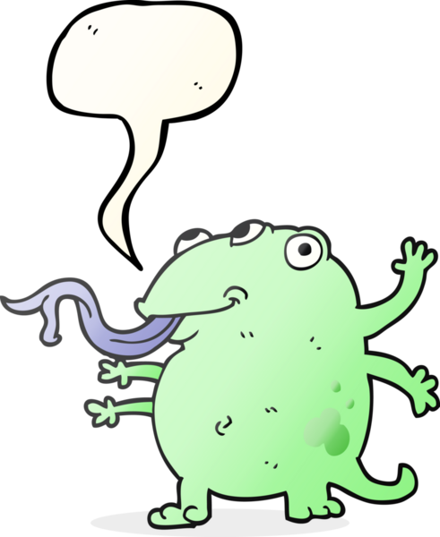 Bir insan tarafından çizilmiş serbest konuşma balonu karikatürü.