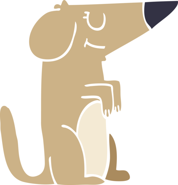 Bir insan tarafından çizilmiş karalama köpeği.