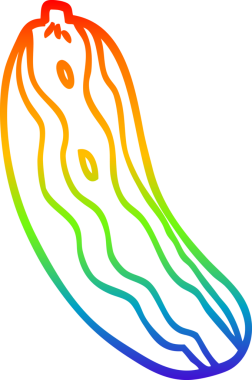 gökkuşağı gradyan çizgi çizimi Bir insan tarafından çizilen ilik bitkisi