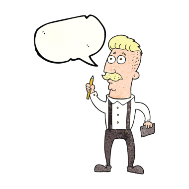 Serbest konuşma balonu desenli çizgi film adamı bir insan tarafından çizilmiş bir not defteri