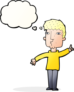 Bir insan tarafından çizilen düşünce baloncuğuyla yükselme noktası.