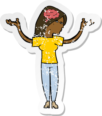 Bir insan tarafından çizilmiş zeki bir karikatürün gerilimli yapıştırması.