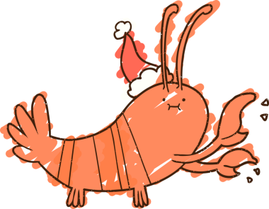 Bir insan tarafından çizilmiş Noel Istakozu Tebeşiri