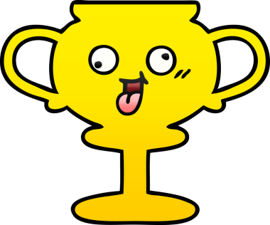 Bir insan tarafından çizilmiş bir kupanın gölgelenmiş karikatürü