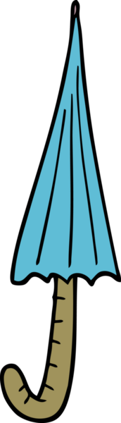 Bir insan tarafından çizilmiş karalama şemsiyesi.