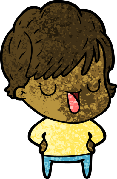 Bir insan tarafından çizilmiş bir karikatür kadın konuşuyor.