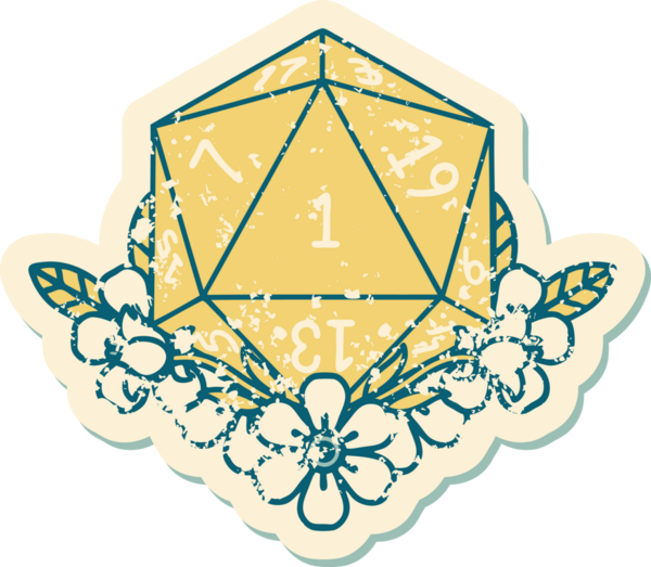 Retro Dövme Tarzı Doğal Zarlar Bir insan tarafından çizilmiş çiçek elementleri ile yuvarlanır