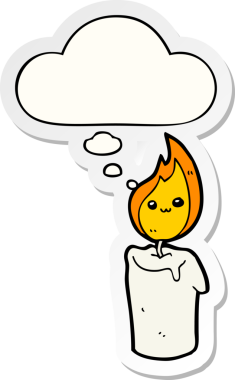 Düşünce baloncuğu insan tarafından çizilmiş bir çıkartma olan çizgi film karakteri.