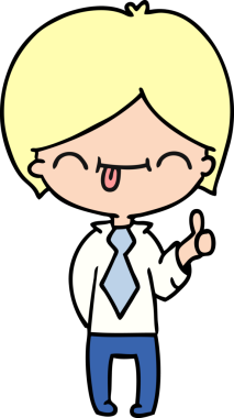 Bir insan tarafından çizilmiş el yazısıyla çizilmiş bir çocuk karikatürü.