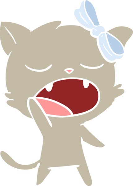 Bir insan tarafından çizilmiş düz renkli çizgi film.