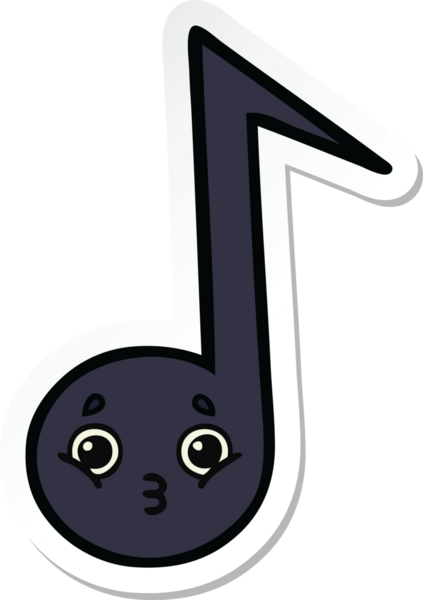 Bir insan tarafından çizilmiş şirin bir karikatür notasının çıkartması.