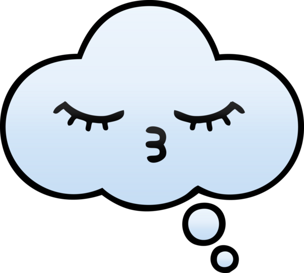 Bir insan tarafından çizilen düşünce baloncuğunun gölgeli çizimi