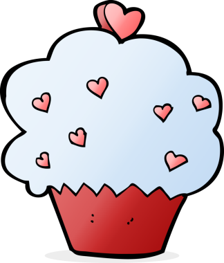 Bir insan tarafından çizilmiş bir kek.