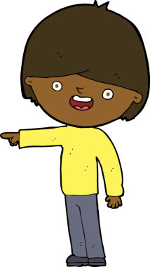 Bir insan tarafından çizilmiş çizgi filmci.