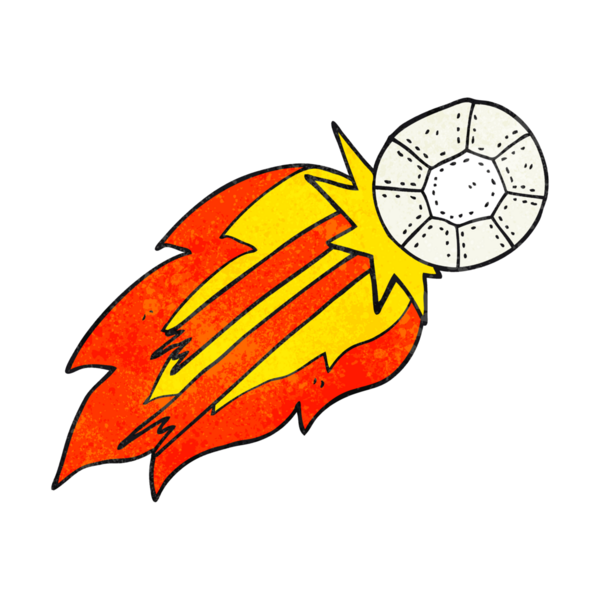 Bir insan tarafından çizilmiş el yazısıyla çizilmiş futbol topu.