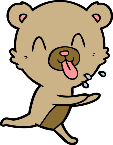 Bir insan tarafından çizilmiş bir çizgi film karakteri.