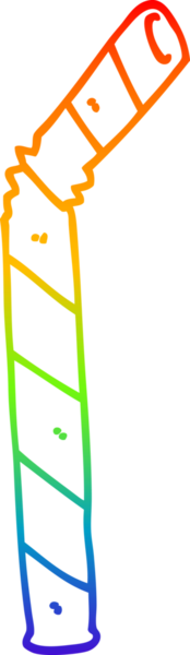 gökkuşağı gradyanı bir insan tarafından çizilmiş bir karikatür kamışının çizimi