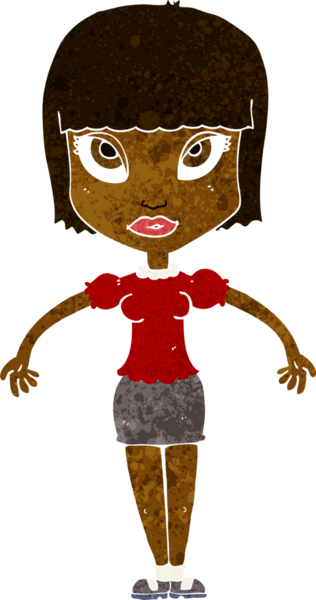 Bir insan tarafından çizilmiş güzel bir kadın.