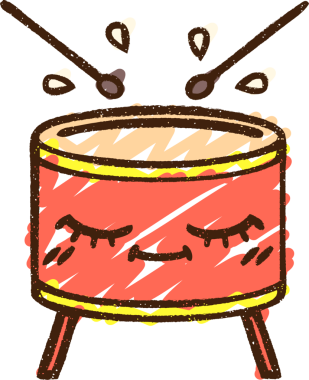 Bir insan tarafından çizilen Davul Tebeşiri