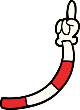 karikatür karalama retro el hareketleri bir insan tarafından çizildi