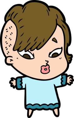 Bir insan tarafından çizilmiş bir karikatür.