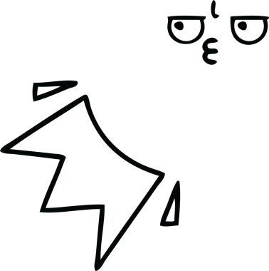 Bir insan tarafından çizilmiş bir basketbol topunun çizgi çizimi