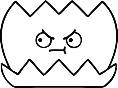 Bir insan tarafından çizilmiş nilüfer çiçeğinin çizgi çizimi.