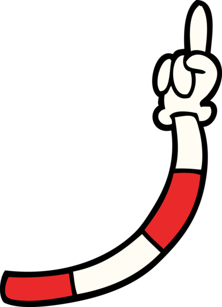 karikatür karalama retro el hareketleri bir insan tarafından çizildi