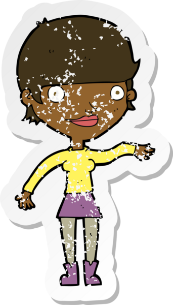 Bir insan tarafından çizilmiş mutlu bir karikatürün gerilimli yapıştırması.