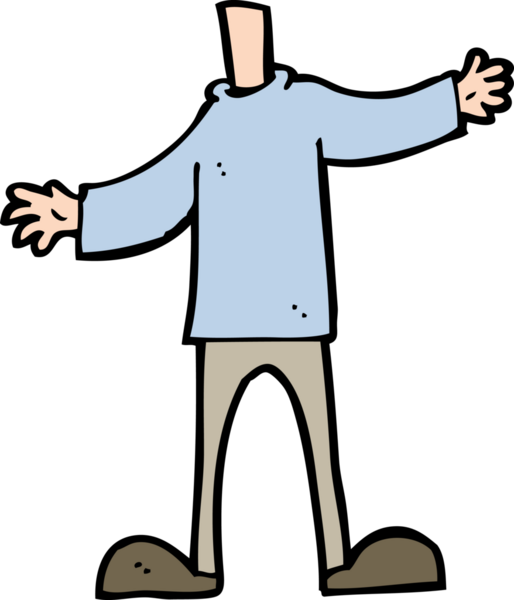 karikatür gövdesi (bir insan tarafından çizilmiş ve eşleşen karikatür)