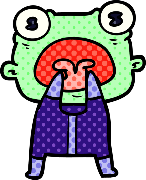 Bir insan tarafından çizilmiş garip uzaylı çizgi filmi.