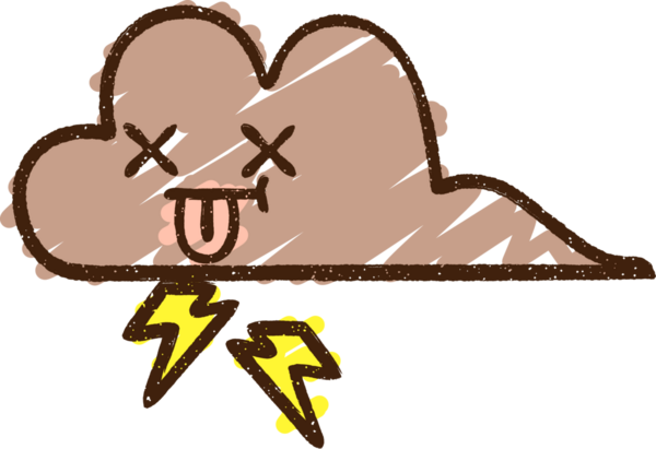 Bir insan tarafından çizilen Fırtına Bulutu Tebeşiri