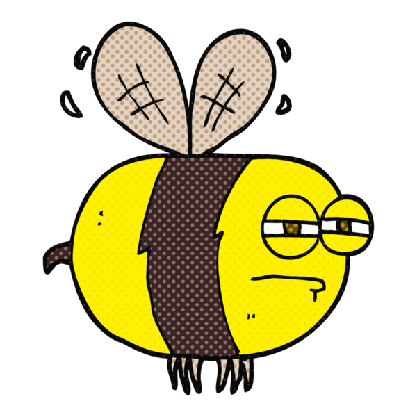 Bir insan tarafından çizilmiş mutsuz bir çizgi film.