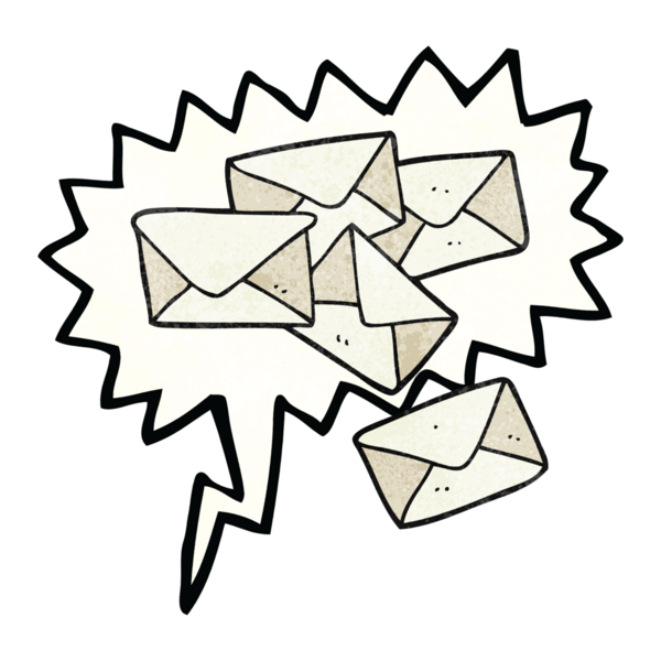 Bir insan tarafından çizilmiş serbest konuşma balonu desenli karikatür harfleri