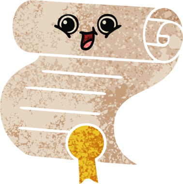 Bir insan tarafından çizilen sözleşmenin retro illüstrasyon tarzı karikatürü